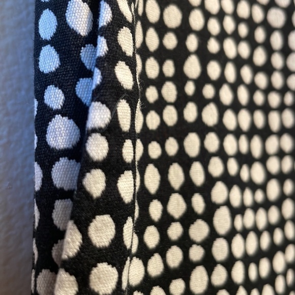 EKollins  Black White Gold Polka Dot Flat Front Trousers - Picture 4 of 10